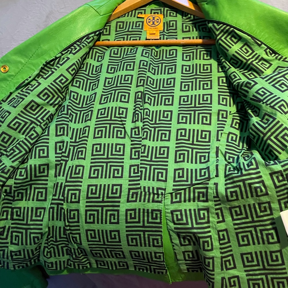 Good condition Tory Burch leather jacket - Picture 9 of 12